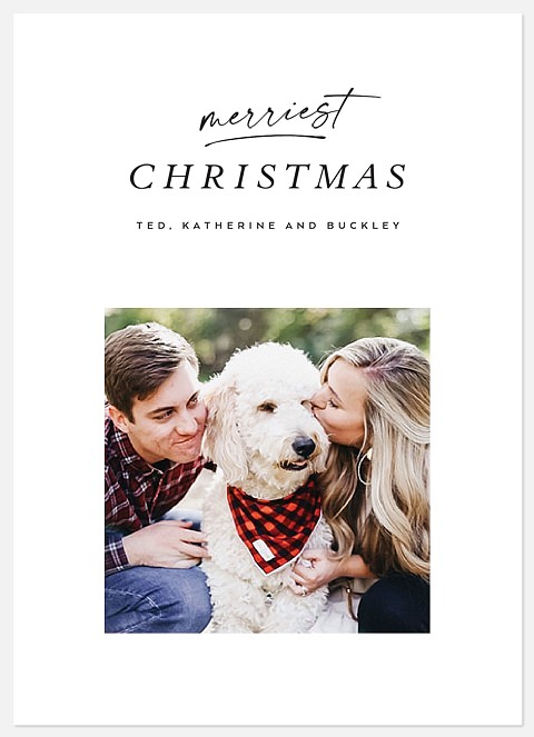 Simply Minimal Holiday Photo Cards