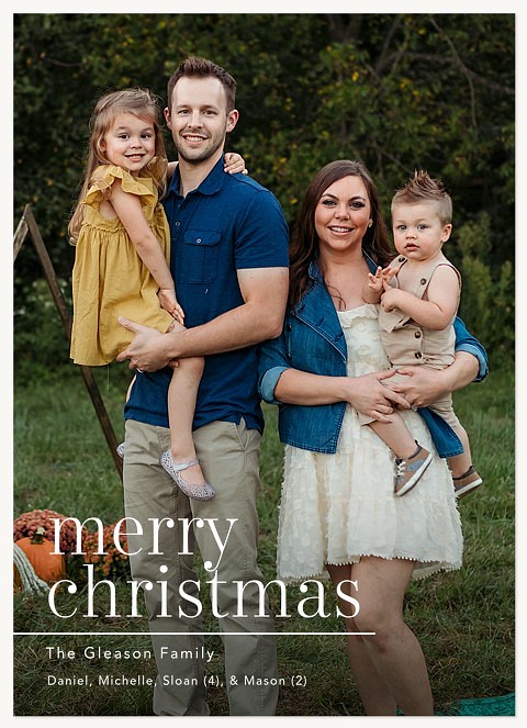 Simply Aligned Personalized Holiday Cards