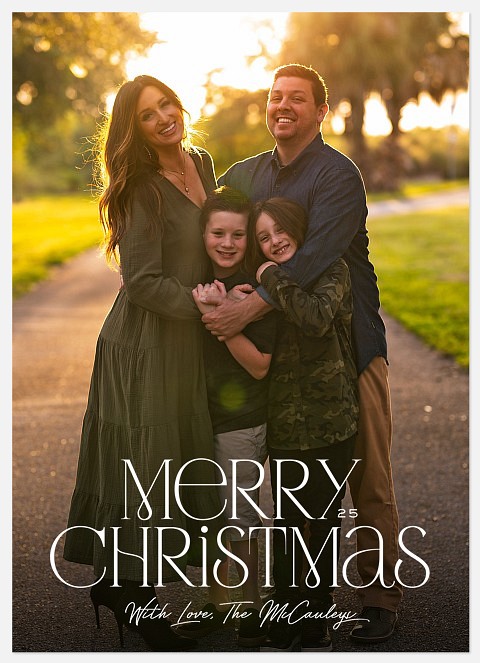 Eloquent Greetings Holiday Photo Cards