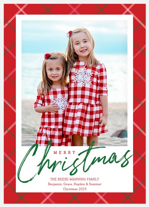 Brilliant Pattern Holiday Photo Cards