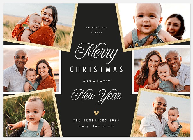 Classic Six Holiday Photo Cards