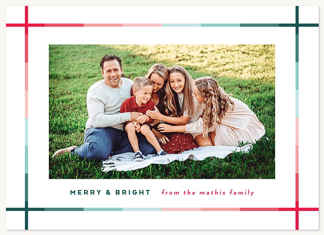 Grand Gradient Personalized Holiday Cards