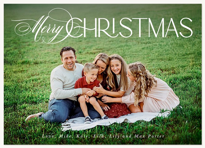 Simple Impact Personalized Holiday Cards