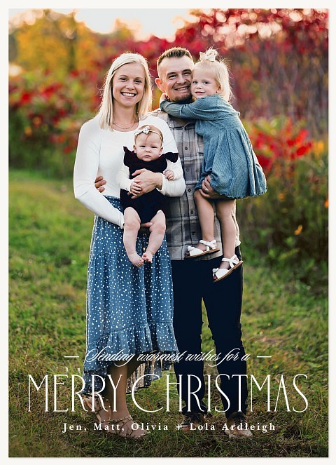 Christmas Wishes Personalized Holiday Cards