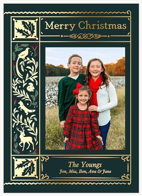 Festive Storybook Personalized Holiday Cards
