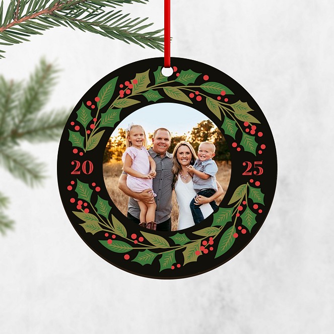 Bright Wreath Custom Ornaments