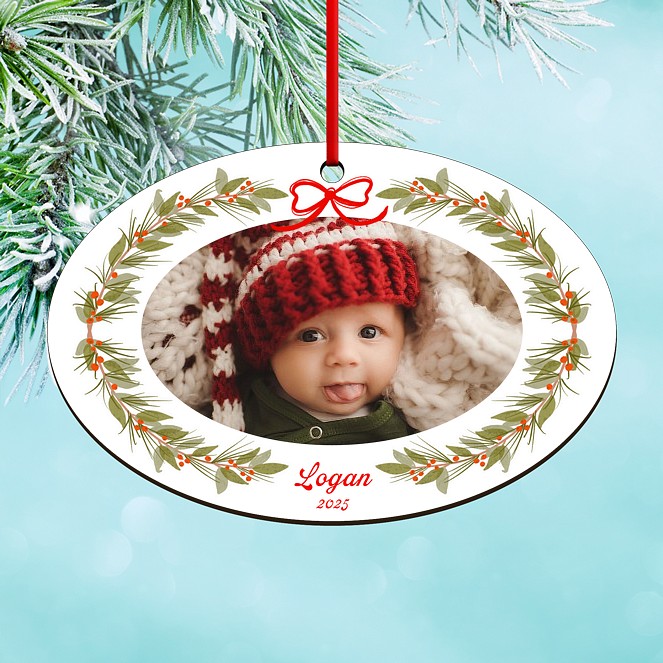 Greenery Garland Custom Ornaments