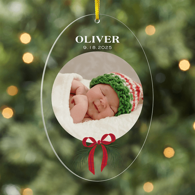 Ribbon Keepsake Personalized Ornaments
