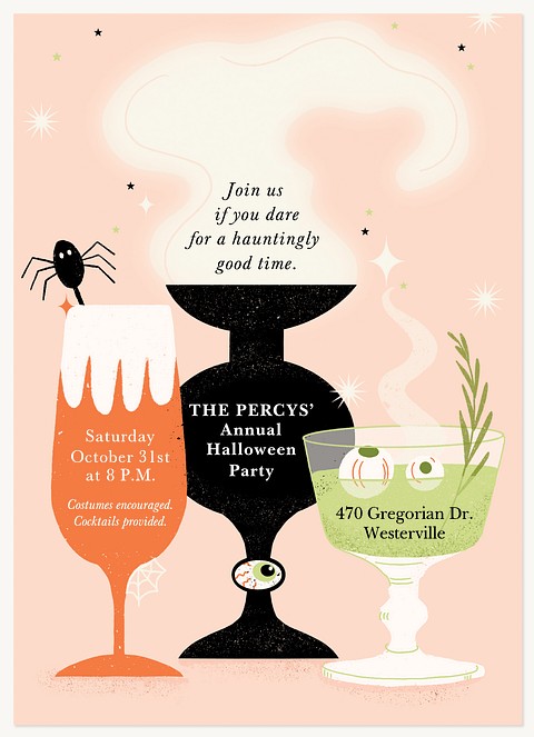 Spooky Cocktail Halloween Cards