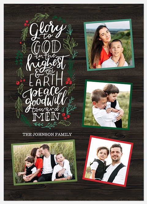 Woodland Glory Holiday Photo Cards