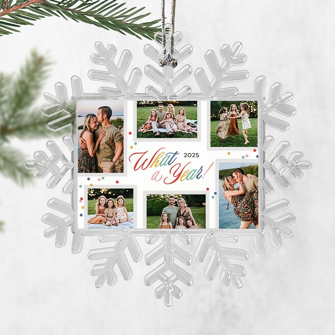 Happy Script Personalized Ornaments