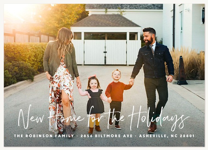 New Holiday Home Personalized Holiday Cards