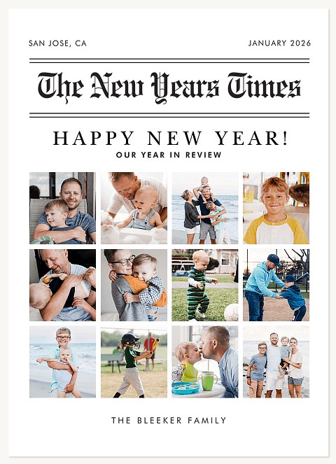 The Times Personalized Holiday Cards