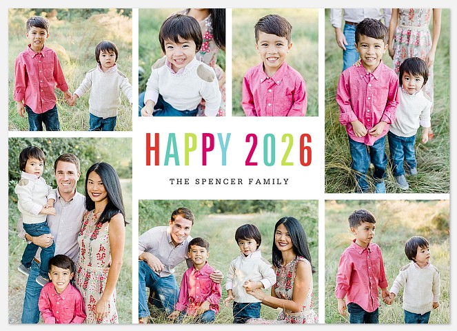 Bright Year Holiday Photo Cards