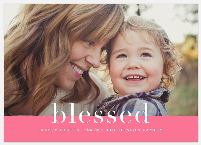 Blessed with Love Easter Photo Cards