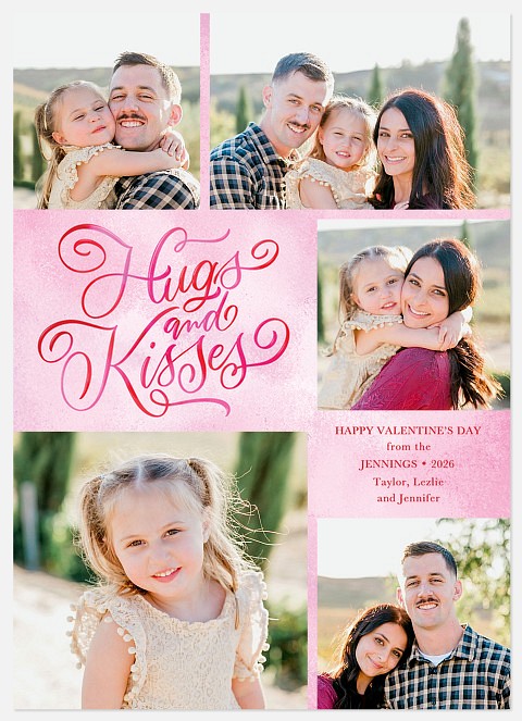 Curly Cue Valentine Photo Cards
