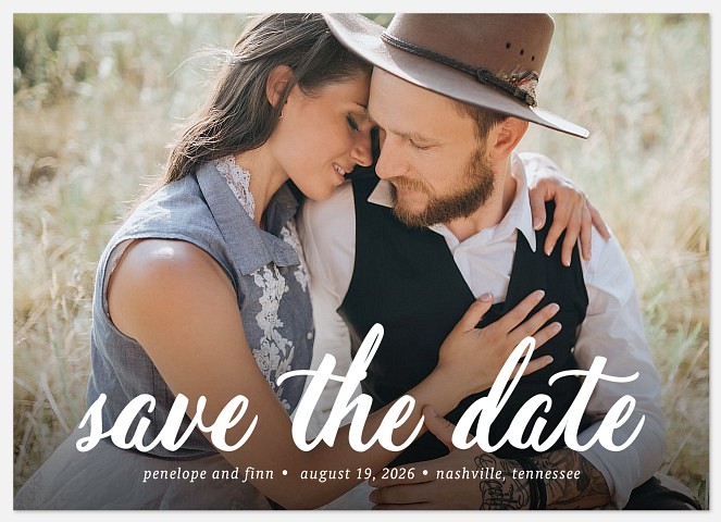 Our Forever  Save the Date Photo Cards
