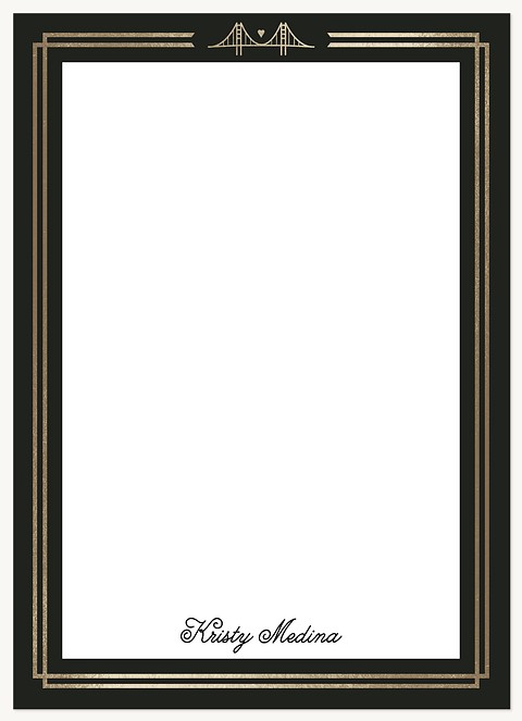 Bridged Border Stationery