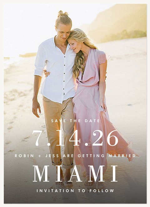 Chic Date Save the Date Cards