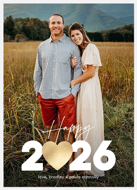 Big Heart Year Holiday Photo Cards