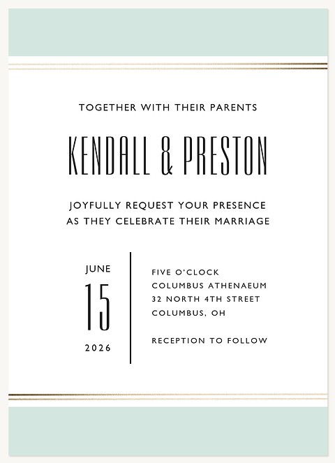 Athenaeum Wedding Invitations