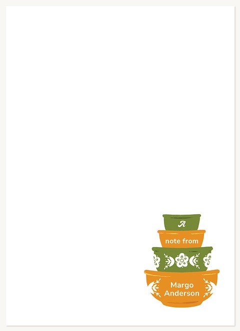 Vintage Bowls Stationery