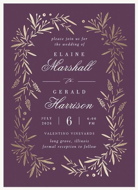 Enchanted Harvest Wedding Invitations