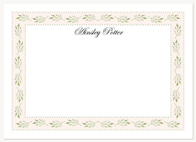 Leafy Border Stationery