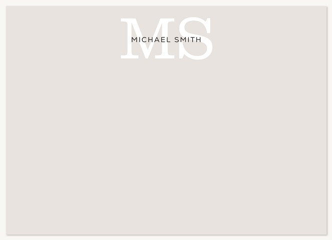Modern Initials Stationery
