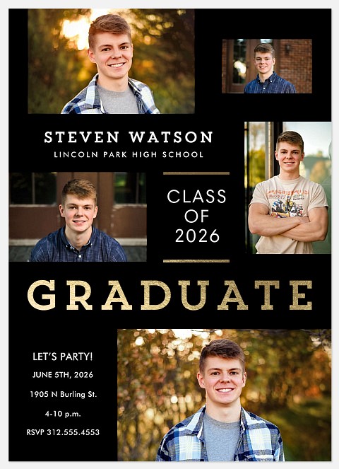 Contemporary Classic Graduation Cards