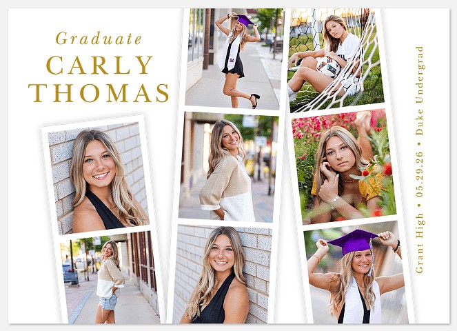Photo Strips Graduation Cards