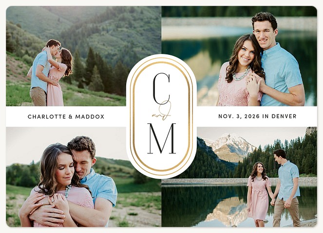 Signature Crest Save the Date Magnets