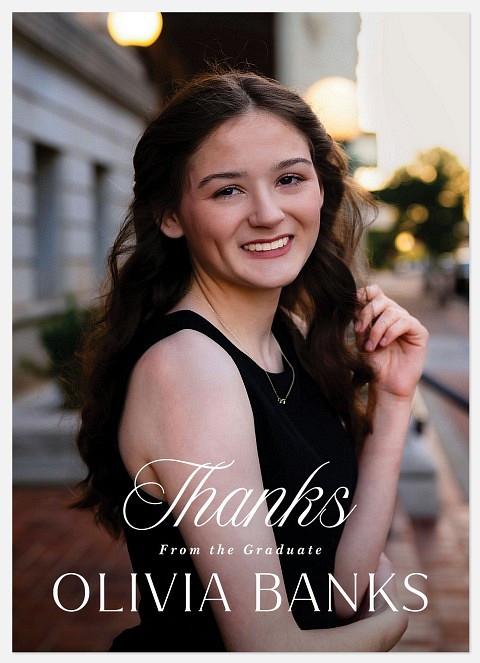 Classy Type Thank You Cards 