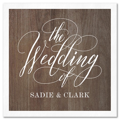 Rustic Chic Custom Napkins