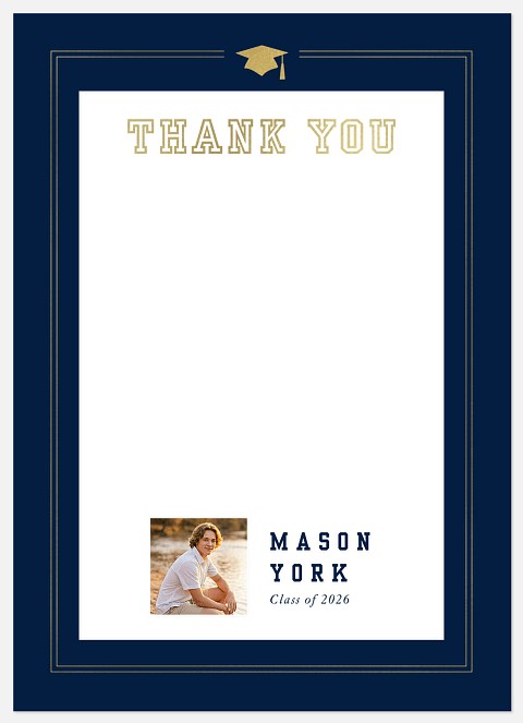 Varsity Trio Thank You Cards 