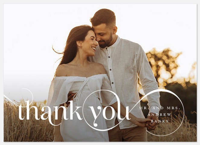 Fancy Script Thank You Cards 