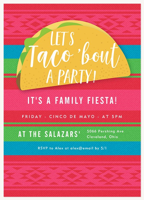 Taco Party Summer Party Invitations
