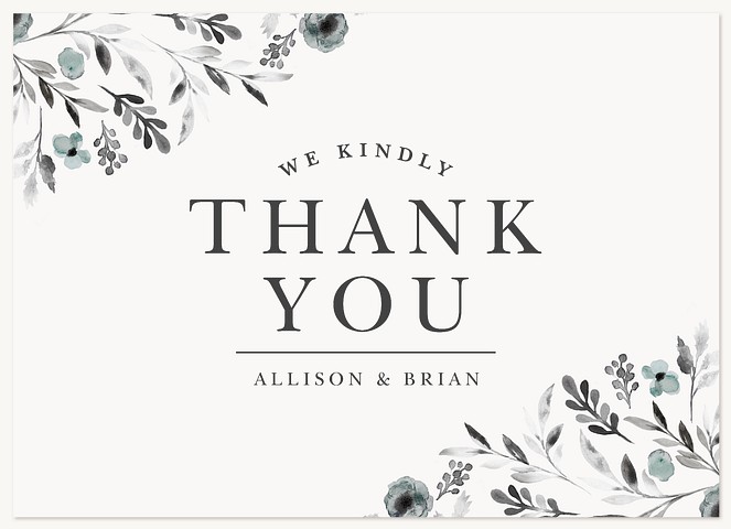 Modern Wildflowers Thank You Cards 