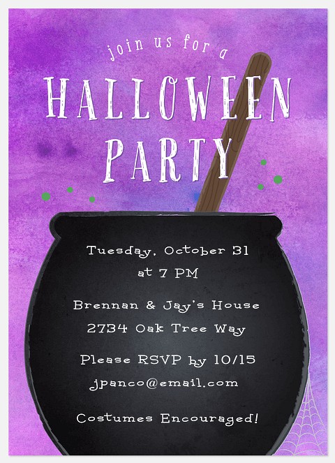 Potion Party Halloween Photo Cards