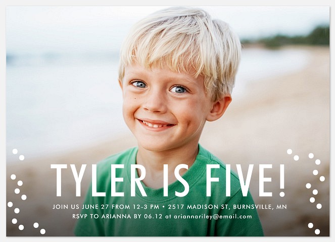 Bold Celebration Kids' Birthday Invitations