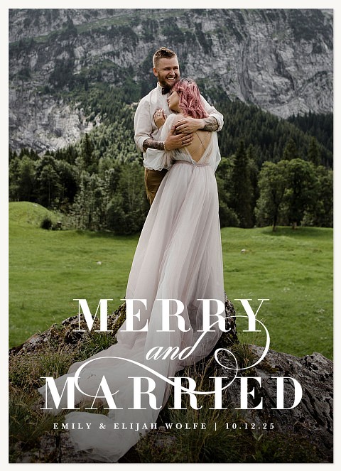 Merry & Married Christmas Cards
