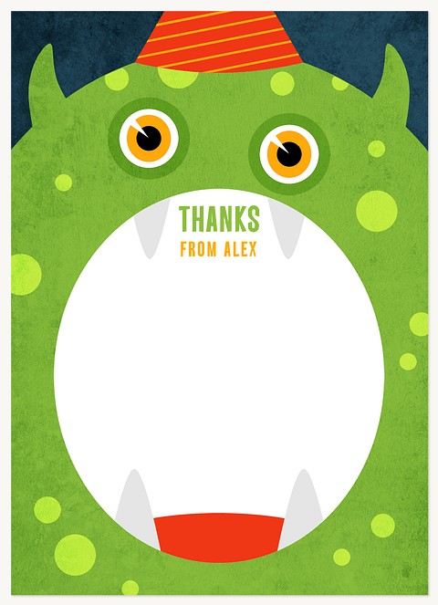 Monster Mouth Kids Thank You Cards