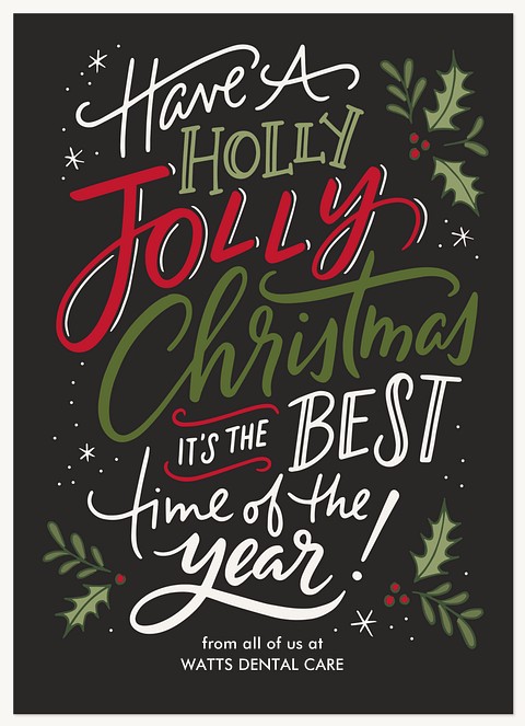 Jolly Greetings Business Holiday Cards