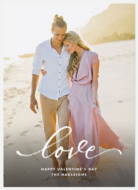 Lettered Love Valentine Photo Cards