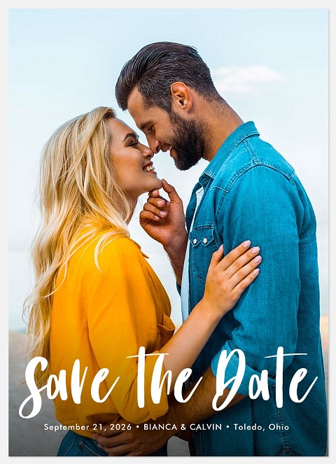 Lettered Whimsy Save the Date Photo Cards