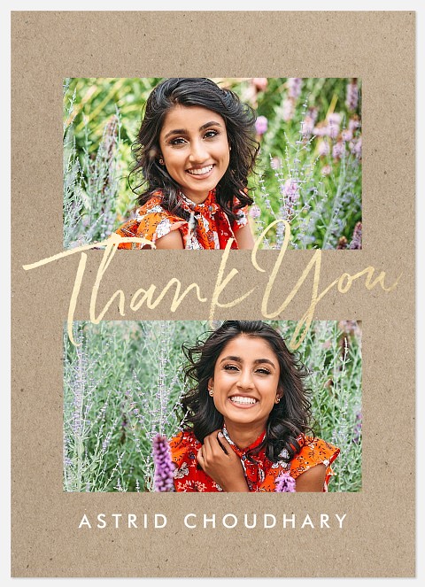 Shimmering Thank You Cards 