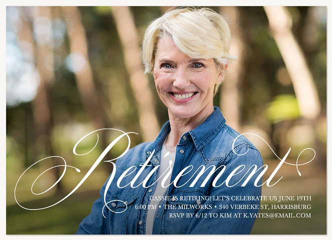 Fanciful Retirement Party Invitations