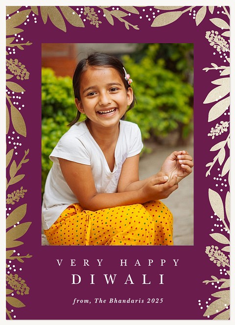 Diwali Foliage  Diwali Holiday Cards