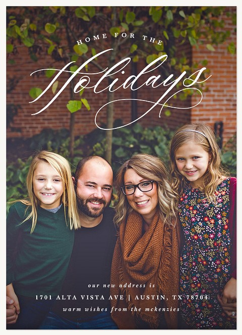 Calligraphic Home Christmas Cards