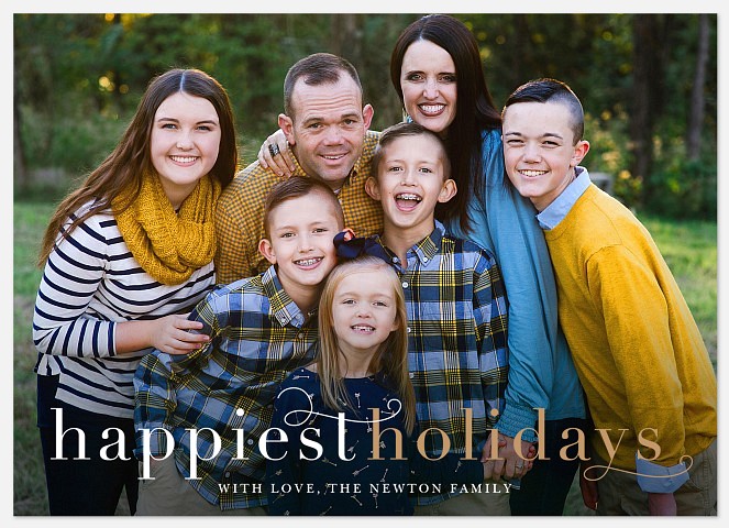 Side by Side Holiday Photo Cards